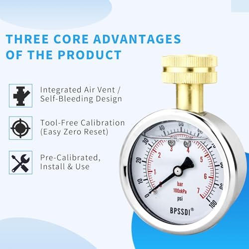 0-100 Psi Water Pressure Gauge Test - Image 4