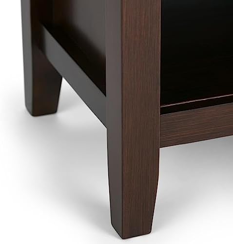 SIMPLIHOME Artisan 24" Bedside Nightstands in Russet Brown - Image 7