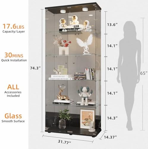 LFT HUIMEI2Y 5-Tier Glass Display Cabinet - Image 2