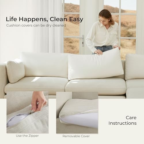 CHITA 112" Modular Sectional Sofa, 4 Seat Modular Couch - Image 4
