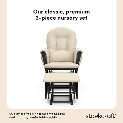Storkcraft Premium Hoop Glider & Ottoman - Image 5