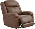 Watson & Whitely Oversized Genuine Leather Wall Hugger Power Recliner by WatsonWhitely