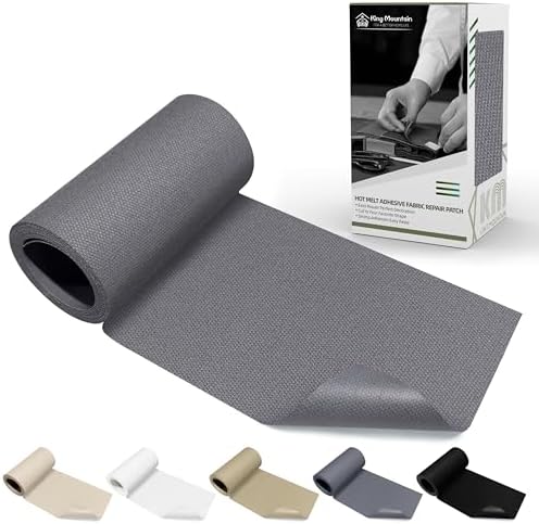 KING MOUNTAIN Canvas Iron on Patch, Waterproof 100% Cotton Fabric Repair Patch by ForABetterHomeLife