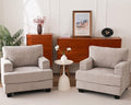 Rexulqo Oversized Accent Chair Set of 2, Armrest Organizer by REXULQO