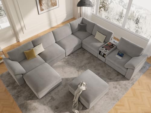 EASE MOOSE Sectional Modular Sofa, Oversized L Shape Sectional Couch - Image 3