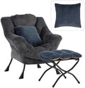 Lazy Chair with Ottoman, Comfy Reading Chair by HomeEastllyHome