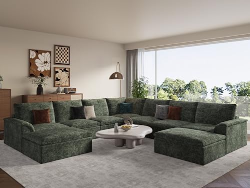 EASE MOOSE Boneless Couch for Living Room, Large Modular Sectional by EASEMOOSE