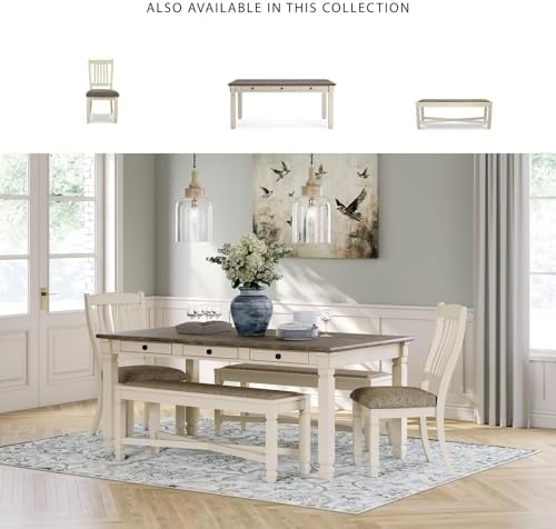 Signature Design by Ashley Bolanburg Upholstered Dining Bench - Image 6