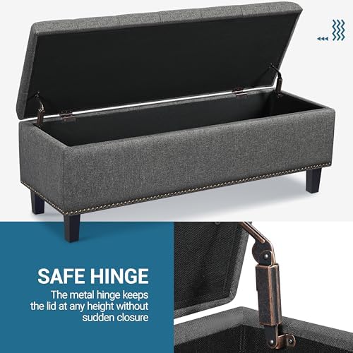 Yaheetech 49in Storage Ottoman Coffee Table - Image 6