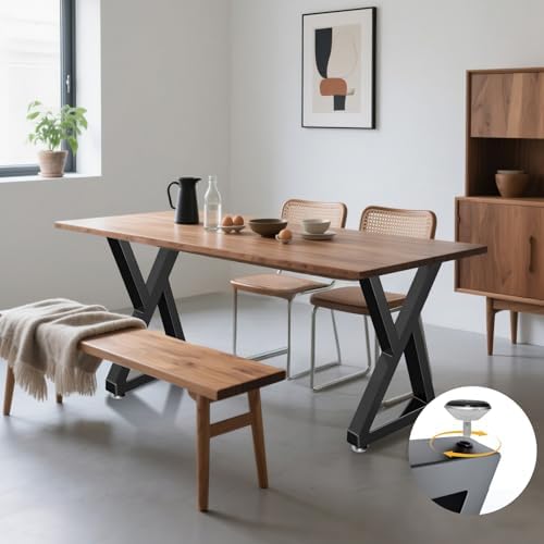 28 Inch Metal Desk/Dining Table Legs, Heavy-Duty Industrial Style Kitchen Table - Image 5