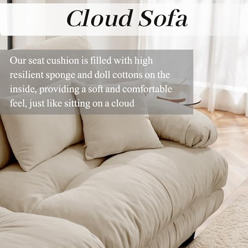 Modular Sectional Sofa for Living Room, 94.4" U-Shaped Comfy Couch - Image 5