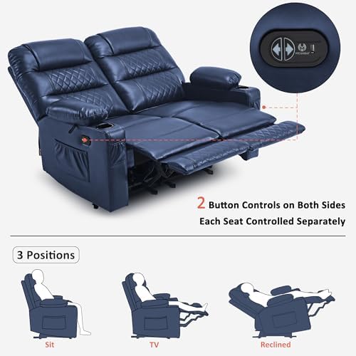 MCombo 56 in Reclining Loveseat Recliner - Image 4