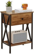 VECELO Nightstand, Modern Bedside End Table, Night Stand by VECELO