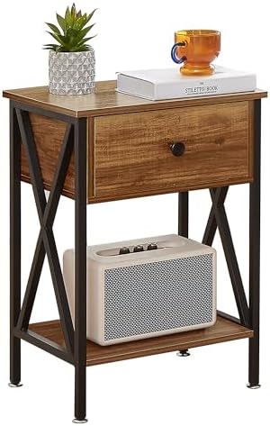 VECELO Nightstand, Modern Bedside End Table, Night Stand by VECELO