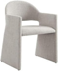 Modway Talia Upholstered Fabric Dining Armchair in Linen by Modway