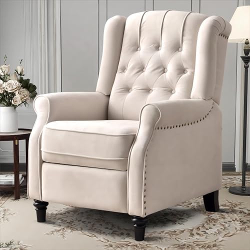EBELLO Pushback Recliner Chair, Fabric Armchair Push Back Recliner by EBELLO