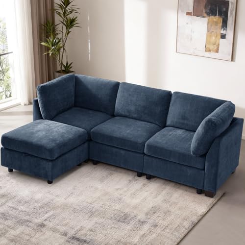 EDILLY 94 inches Oversized Modular Sectional Fabric Cloud Sofa Set, Extra Large by EDILLY