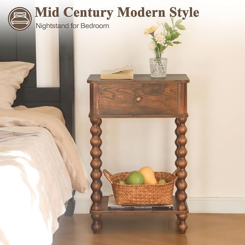 AWASEN Nightstand, Mid Century Modern Night Stand - Image 6
