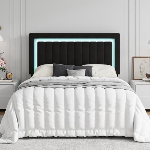 SHA CERLIN Queen Size Velvet Bed Frame - Image 3