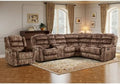 EBELLO Manual Reclining L-Shaped Sectional Sofa Set, Included Soft Fabric by EBELLO