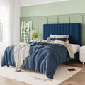 Allewie Twin Bed Frame, Velvet Upholstered Platform Bed by Allewie