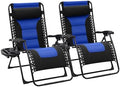 JEAREY Zero Gravity Chairs Set of 2, Oversized Recliners by JEAREYOutdoorsCollection