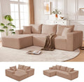 Mangodan 110” Boneless Couch, Cloud Sectional Sofa by Mangodan