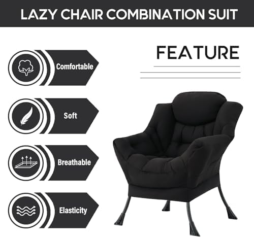 LITA Lazy Chair, Comfy Accent Reading Chair - Image 5