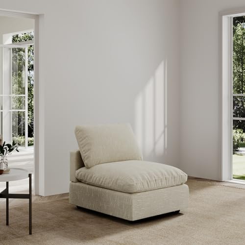 Modern Sectional Linen Cloud Couch - Image 6