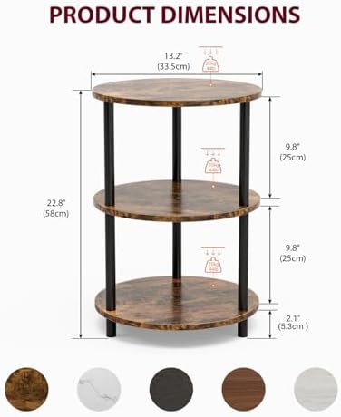 XBurmo Small Round Coffee Table - Image 2