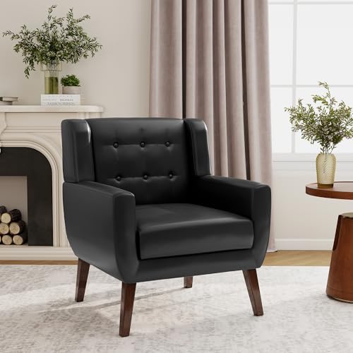 Accent Chair, Upholstered Armchair in PU Leather - Image 3