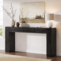 Solid Wood Console Table, 63-Inch Farmhouse Sofa Table Behind Couch by TribewoodbyTribesigns