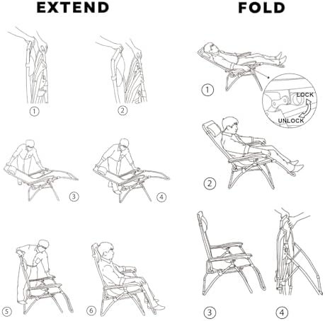 Colegence Oversized Zero Gravity Chairs Set of 2, 400-lb Capacity Recliner - Image 4
