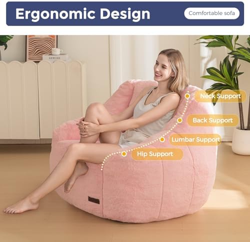 MAXYOYO Bean Bag Chair, Comfy Bean Bag Sofa - Image 6