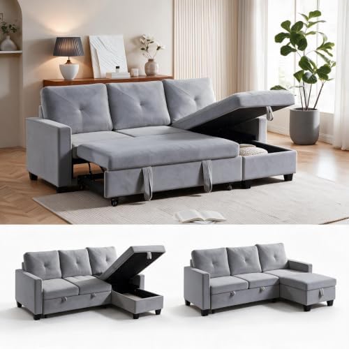 82'' Queen 3-Seat Pull Out Sleeper Sofa Bed by Outdoorchairs