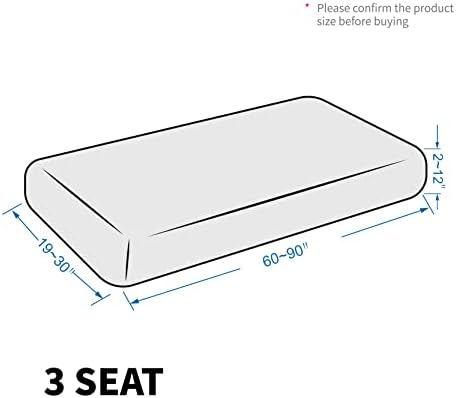 MAXIJIN Velvet Stretch Couch Cushion Covers Soft Sofa Cushion Cover Replacement - Image 6