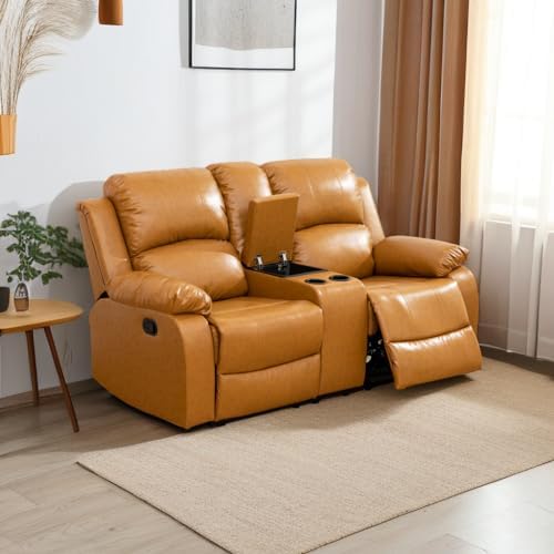 A Ainehome Living Room Furniture Set Leather Recliner Sofa Set Loveseat Chair by AAinehome