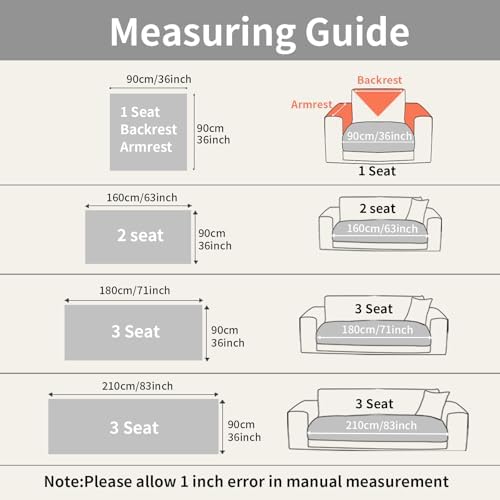 Couch Covers for Sectional Sofa, L Shaped Modular Couch Cover - Image 7