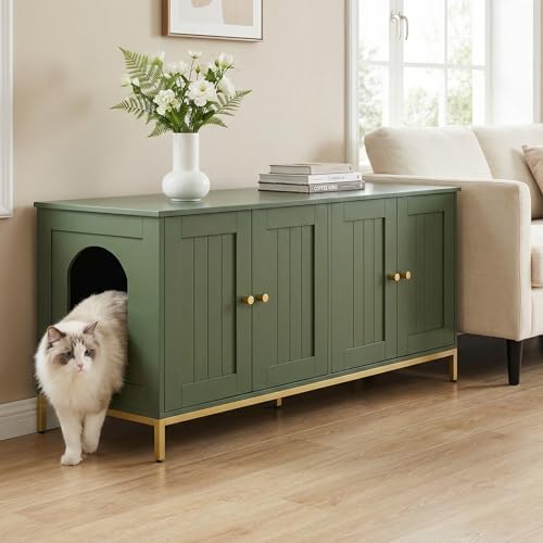 Homhedy 47.2" L Cat Litter Box Enclosure - Image 6