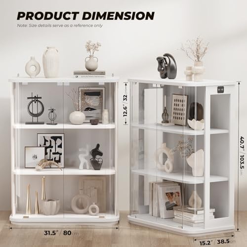 BROTTAR 3-Tier Rounded Display Cabinet - Image 2