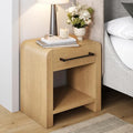 Nathan James Benjamin 1-Drawer Modern Nightstand, Rustic Bedside Table by Unknown