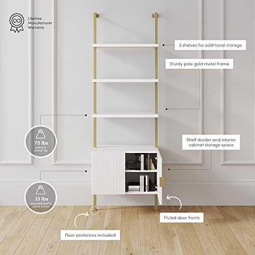 Nathan James Theo Mid-Century Modern Bookcase - Image 4