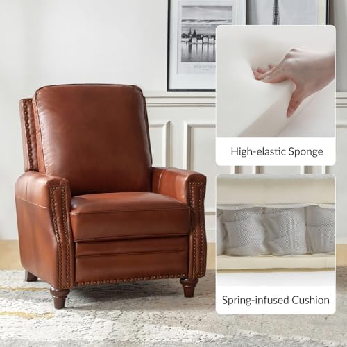 HULALA HOME Genuine Leather Manual Recliners Set of 2 - Image 4