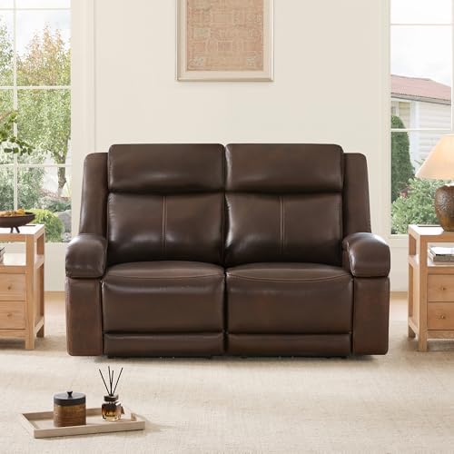 Watson & Whitely Genuine Leather Wall Hugger Power Recliner Loveseat - Image 3