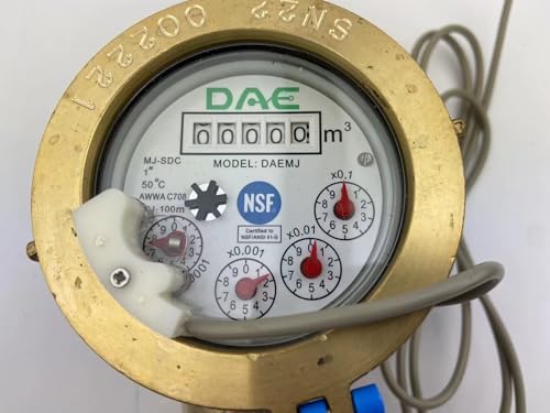 DAE MJ-100m 1" NSF61 Non Lead Potable Water Meter, Cubic Meter, Pulse Output + - Image 4