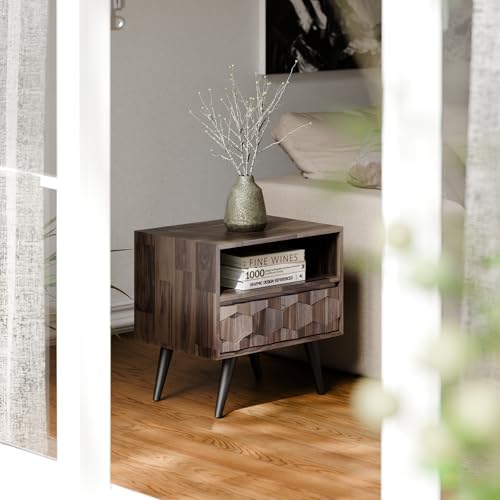 Bme Georgina Solid Wood Nightstand - Image 6