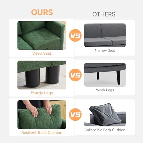 WUTUTUEE 83' Modular Sectional Sofa Convertible L Shaped Couch Set - Image 5