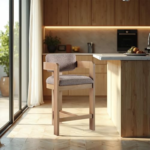 Meridian Furniture Sacha Linen Blend Counter Stool - Image 2
