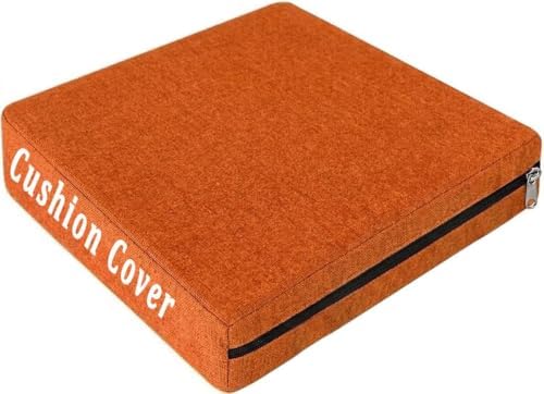 Reversible Linen Chair Cushion Covers by Unknown