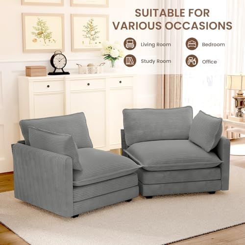ROWHY 78'' Sectional 2 Seat Cloud Loveseat - Image 6
